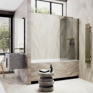 Шторка на ванну MaybahGlass MGV-772-2 50см бронза